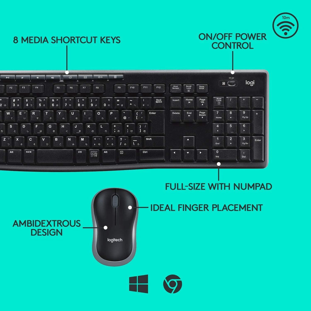 Logitech MK270 Wireless Keyboard & Mouse Combo