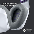 Logitech G733 Lightspeed Wireless Gaming Headset - White