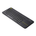 Logitech K400 Plus Wireless Touch TV Keyboard with Easy Media Control and Built-in Touchpad
