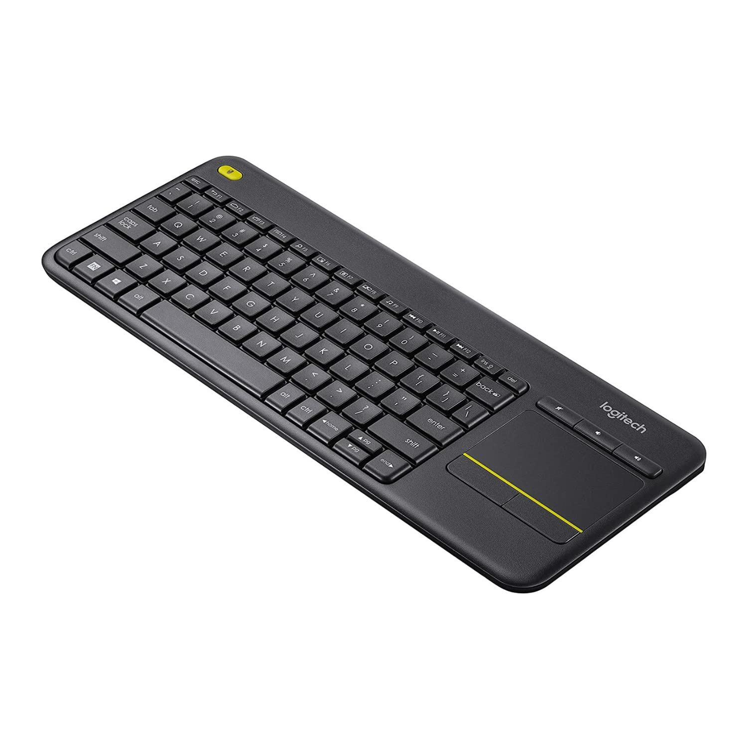 Logitech K400 Plus Wireless Touch TV Keyboard with Easy Media Control and Built-in Touchpad